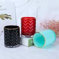 21oz 630ml Grosir Stoples Kaca Tebal Mewah Kosong untuk Pembuatan Lilin Stoples Kaca Tempat Lilin untuk Dekorasi Rumah dan Pernikahan