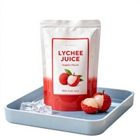 Aseptisch vacuüm verpakt lychee fruitsap 100% fruitsap 1kg Klaar voor consumptie voor drankenmerk groothandel