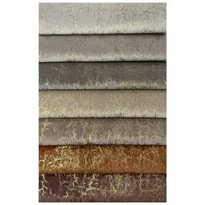 Royal luxury baby face stampato bronzato nero e <span class=keywords><strong>oro</strong></span> divano tappezzeria tessuto design floreale dorato - Product Image 6