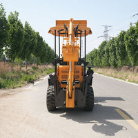 Chargeuse-pelleteuse 4x4 robuste, chargeuse-pelleteuse diesel, chargeuse-pelleteuse hydraulique pour travaux routiers