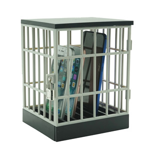 Smartphone in plastica stile europeo cella di prigione non in vendita per ufficio Gadget per telefono gabbia da tavolo sicuro per casa ufficio novità giocattolo <span class=keywords><strong>Gag</strong></span> - Product Image 1