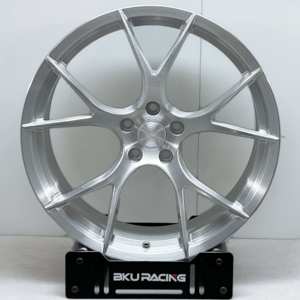 Jantes forgées Bku 5X120.65 pour Chevrolet <span class=keywords><strong>Corvette</strong></span> <span class=keywords><strong>C5</strong></span> C6 C7 C8 E-Ray Z06 ZR1 19 20 21 pouces, jantes de course en alliage argentées personnalisées - Product Image 3