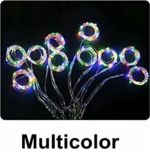 구리 와이어 3*3m 300LED 디밍 가능 IP44 방수 커튼 스트링 라이트 (USB 리모컨 포함) 실내/외 크리스마스 조명 - Product Image 4