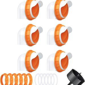 Comedero para Aves de Corral, Resistente a la Lluvia, Tipo Cubeta Tubular, Material PP, para Uso en Granjas Avícolas - Product Image 2