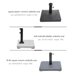 Trung Quốc Chất lượng cao bãi biển vườn ô cơ sở 10kg 30kg 50kg 80kg 120kg lớn dù che cơ sở tùy chỉnh - Product Image 5