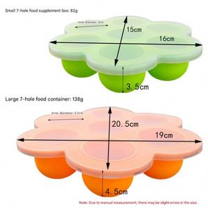 Bandeja de silicona multifunción con forma de corazón y arco de nieve, sin BPA, con tapa de fácil agarre, para alimentos de bebé, accesorios especiales para bolsas. - Product Image 3