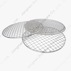 Stainless Steel Round <b>Grill</b> <b>Mesh</b> 20-28cm Heat Resistant <b>For</b> Barbecue Cooking Baking - Product Image 1