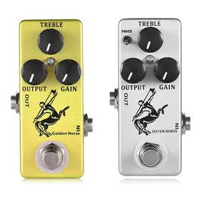 Wholesale MOSKY Golden Horse Guitar Effects Pedal OEM Price Multi Reverb Delay Distortion Overdrive Chorus Fuzz Treble Booster