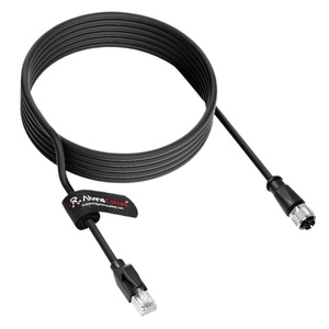 Nouveau câble Ethernet industriel blindé M12-X8F-RJ45-CAT6A X-Coded 8 broches femelle M12 vers RJ45 Cat6A 10 Gbit/s - Product Image 3