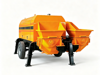 Pompe à béton électrique à commande électrique, facile à utiliser pour les travaux de coulage en intérieur et en extérieur