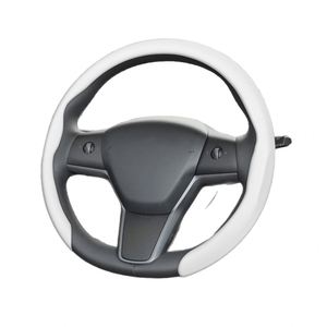 อุปกรณ์ตกแต่งภายในรถยนต์หนังกลับอุปกรณ์เสริมที่หุ้มพวงมาลัย - Product Image 6
