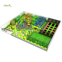 Aire de jeux intérieure commerciale professionnelle et ludique Liben, sur mesure, 29x24m, pour les 3-15 ans, capacité supérieure à 500kg