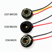Nouvelle douille d'ampoule de voiture 1156 BA15S 1157 BAY15D avec faisceau de câblage et connecteur pour clignotant, feu stop et feu arrière 12V 18W