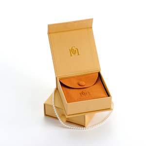 GLAMPKG New Design Printed LOGO Magnet Boxes Green Magnetic Closure Jewellery Gift <b>Paper</b> Box Luxury Folding Jewelry Packaging - Product Image 1