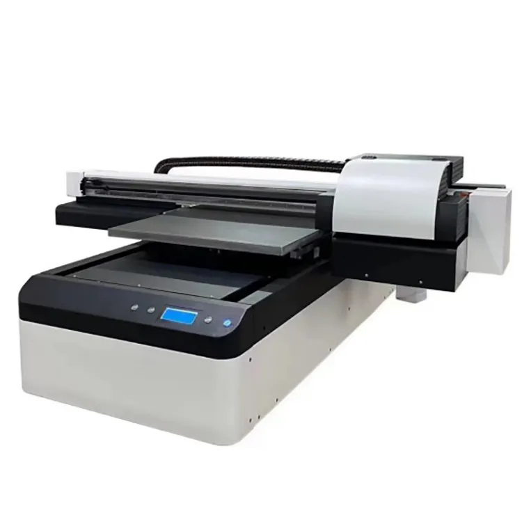 Mesin cetak tanda papan pvc lembaran logam akrilik kaca flatbed industri printer uv 60/90
