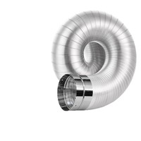 Tuyau d'évacuation en aluminium épaissi pour hotte de cuisine, accessoires de conduit de ventilation, modèles 100-200