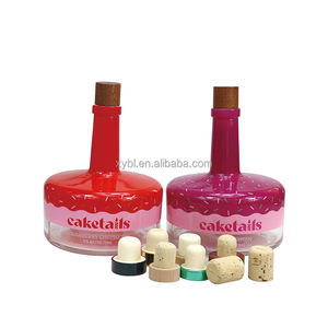 Bouteille en verre <span class=keywords><strong>vide</strong></span> de gin boissons alcoolisées vodka transparent <span class=keywords><strong>bouchon</strong></span> de bouteille en verre classique pour bouteille de <span class=keywords><strong>vin</strong></span> liqueur - Product Image 5