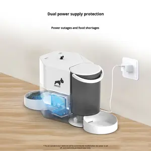 Distributeur automatique de nourriture pour chat 2 en 1, fontaine à eau et nourriture pour animaux de compagnie, charge et batterie, contrôle par application, distributeur intelligent de nourriture pour animaux de compagnie programmé - Product Image 2