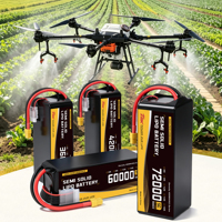 Baterai Lipo 16000mAh 6S 8S 12S 14S Semi-Solid State 450Wh/kg untuk Drone Penyemprot Pertanian Presisi