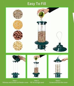 Comedero y bebedero de pico de cobre para mascotas, suministros para pájaros - Product Image 5