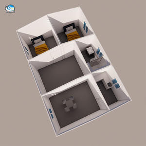 บ้านเคลื่อนที่ขนาด40ฟุตสุดหรูพร้อม3ห้องนอนบ้านตู้คอนเทนเนอร์แบบครอบครัวขนาดเล็กสำเร็จรูป - Product Image 6