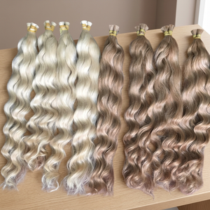 Meilleure qualité en vrac Extensions de cheveux humains vierges Remy Cheveux ondulés au prix de gros - Product Image 3