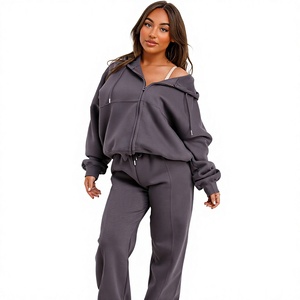 Unisex Custom <b>Zip</b>-Up Sueded Fleece Eco-Friendly Breathable Winter Lightweight Blanket Sweatshirt Sweatpants <b>Shorts</b> Set - Product Image 1