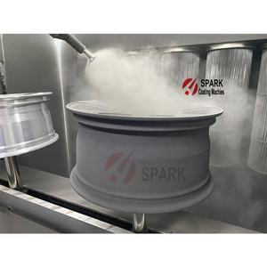 Ligne de production de peinture en poudre avec four à gaz, <span class=keywords><strong>pistolet</strong></span> de peinture <span class=keywords><strong>automatique</strong></span>, reciprocateur, trémie à poudre, machine de revêtement par cabine - Product Image 5