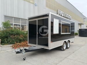 YITUO 4M Long Squave Type Mobile Street Coffee Bike Pizza Food <span class=keywords><strong>caravane</strong></span> remorque à <span class=keywords><strong>vendre</strong></span> - Product Image 2
