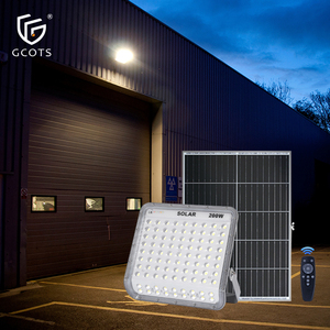 100W 200W High Power Solar <b>Flood</b> <b>Light</b> 3000lm Brightness with 20AH LiFePO4, ADC12 Aluminum Body for Stadium & Garden - Product Image 1