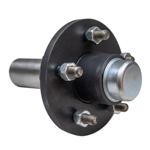 Venta al por mayor de fábrica, <span class=keywords><strong>eje</strong></span> de <span class=keywords><strong>remolque</strong></span> de 5 pernos, <span class=keywords><strong>eje</strong></span> de perno de <span class=keywords><strong>remolque</strong></span> XME con montaje de cubo de <span class=keywords><strong>rueda</strong></span> redondo - Product Image 2