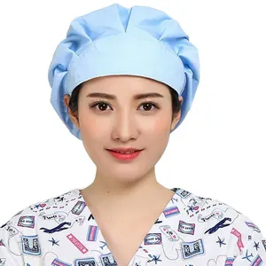 डिस्पोजेबल समायोज्य अस्पताल शल्य टोपियां नर्स टोपी महिलाओं को पुरुषों के लिए चिकित्सा
