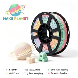 Filamento PLA Opaco MakePlanet per Stampante 3D, Bobina da 1kg, 1.75mm, Precisione 0.02mm, Basso Deformarsi, Alimentazione Fluida, Multi-Matte, OEM ODM, Ingrosso - Product Image 5