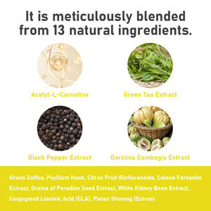 कम मोक थर्मोजेनिक वसा बर्नर कैप्सूल जलाते हैं कैलोरी स्लिमिंग कैप्सूल वजन प्रबंधन ग्रीन टी पूरक - Product Image 3