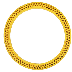 Pneus pleins alvéolés sans air Nedong de haute qualité <span class=keywords><strong>16</strong></span> <span class=keywords><strong>pouces</strong></span> <span class=keywords><strong>16</strong></span>''x1-3/8, <span class=keywords><strong>couleur</strong></span> au choix, pour vélos pliants pour enfants, en matériau TPE - Product Image 1