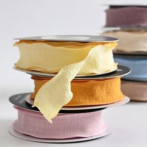 Rubans en mousseline plissés en gros, ruban décoratif pour emballage de bouquets de fleurs fraîches, boîtes à gâteaux et boîtes cadeaux - Product Image 4