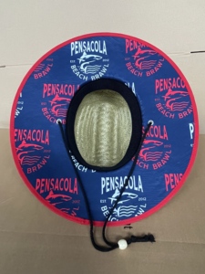 High Quality 2026 Natural Hollow Grass Lifeguard Beach <strong>Straw</strong> <strong>Hat</strong> Custom logo Wide Brim Bulk Wholesale Sea <strong>Straw</strong> <strong>Hat</strong> for <strong>Men</strong> - Product Image 4