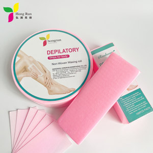 Bandes <span class=keywords><strong>de</strong></span> <span class=keywords><strong>cire</strong></span> non tissées colorées jetables à prix abordable pour l'épilation, papier dépilatoire rose - Product Image 5