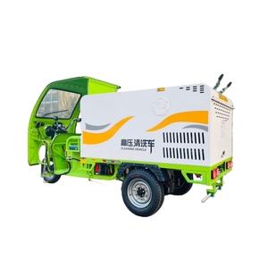 รถทำความสะอาดแรงดันสูงไฟฟ้า <span class=keywords><strong>3</strong></span> <span class=keywords><strong>ล้อ</strong></span>ขนาดเล็ก รถบรรทุกฉีดน้ำพลังงานแบตเตอรี่ขนาดเล็ก - Product Image 5