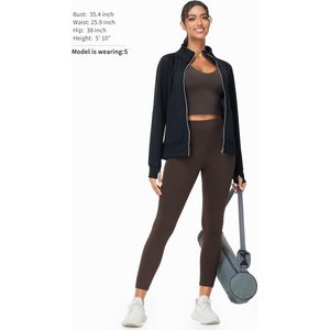 FOXA Women's High Waisted Yoga <b>Leggings</b> <b>With</b> <b>Pockets</b> Tummy Control Workout Running Athletic Pants - Product Image 6