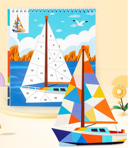Autocollants mosaïques 3D personnalisés à imprimer, bricolage, jouet éducatif pour enfants, <span class=keywords><strong>livre</strong></span> <span class=keywords><strong>de</strong></span> coloriage mosaïque mystère - Product Image 6