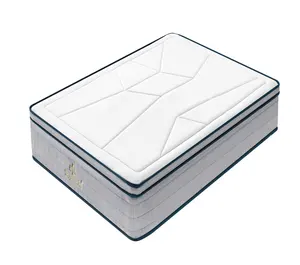 卷起软记忆泡沫按摩防过敏床垫在盒子pu泡沫口袋弹簧床垫
