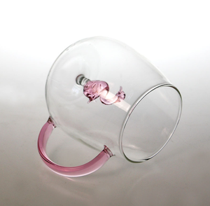 Taza de Vidrio de Borosilicato Alto Soplado a Mano con Diseño Creativo 3D de Rosa y Cisne, Estilo de Dibujos Animados, 400 ml, Apta para <span class=keywords><strong>Microondas</strong></span> y Lavavajillas, Reutilizable - Product Image 5