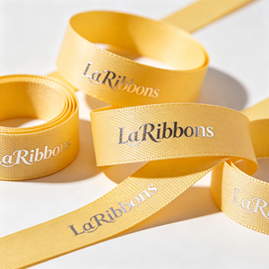 High Density Polyester Grosgrain <b>Ribbon</b> With Custom Brand Print For Gift Box Decoration - Product Image 5
