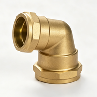 Coude de compression réducteur en laiton pour plomberie 42 35 mm, adaptateur coudé à 90 degrés pour installation de tuyaux multicouches