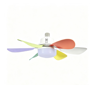 20.5 Inch 2-in-1 <b>Socket</b> Fan <b>Light</b> 3 Speed Dimmable Quiet Ceiling Lamp For Bedroom Indoor Use - Product Image 1
