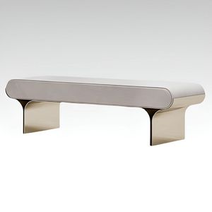 Modern Hotel Bedroom Sofa Bench Bed End Stool Living Room Comfortable Leather Shoe Stool Upholstered Bench - Product Image 3