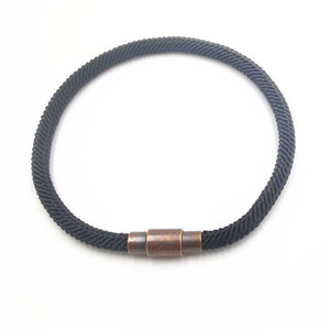 <b>Red</b> Braided Rope <b>Bracelet</b> 4Mm Magnetic Clasp Copper Alloy Jewelry Gift Occasion - Product Image 3