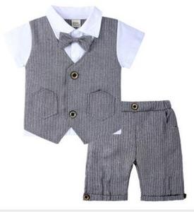 Vêtements en coton pour bébé garçon, ensembles de costumes pour occasions formelles, mariages, été, vente en gros, achat en ligne - Product Image 6