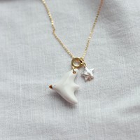 Collier ras du cou en cuivre 18 carats de qualité supérieure, inaltérable, avec pendentifs rétro Lune, Perle, Colombe, Fleur, Étoile, Clé, Nœud – Cadeau pour Femme